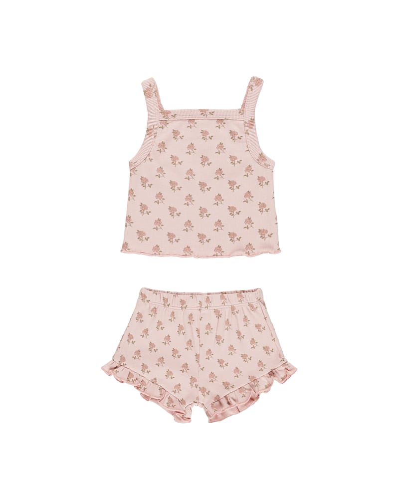 Topp & Shorts Sett - Øko Bomull, Elastan | Evie Tank + Shortie Set