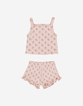 Topp & Shorts Sett - Øko Bomull, Elastan | Evie Tank + Shortie Set