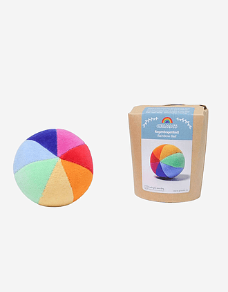 Lekeball med Rangle - Myk | Rainbow Ball