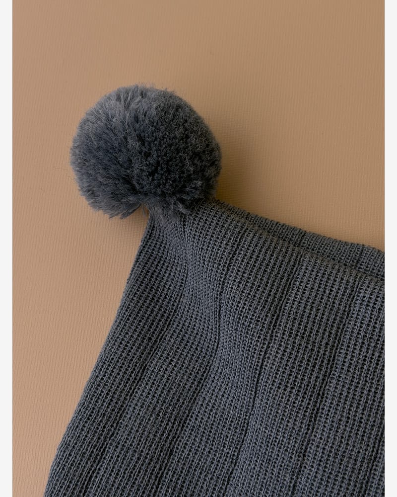 Knytelue Ull m/ Bomullsjersey fôr og Vindstopper | Ubehandlet Ull