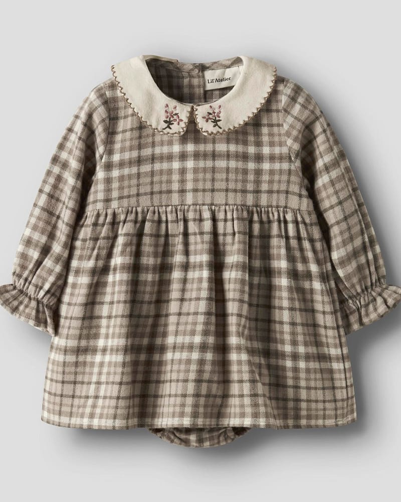 Kjole Baby M/ Krage - Øko bomull | REBEL LS BODY DRESS