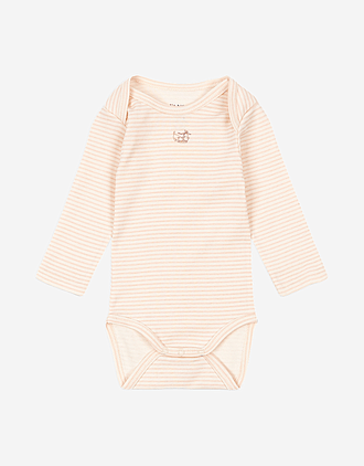 Body m/ Konvolutt Hals - 100% Øko Bomull | Fio Stripe LS Body