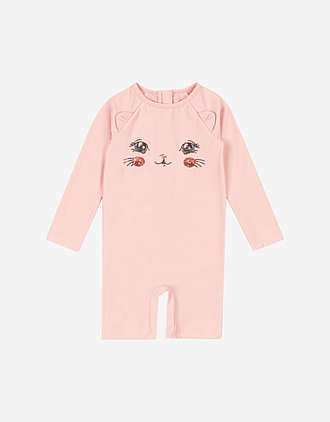 Badedrakt Langermet m/ Glitrende Paljetter - UV 40+ | Kitty Onesie
