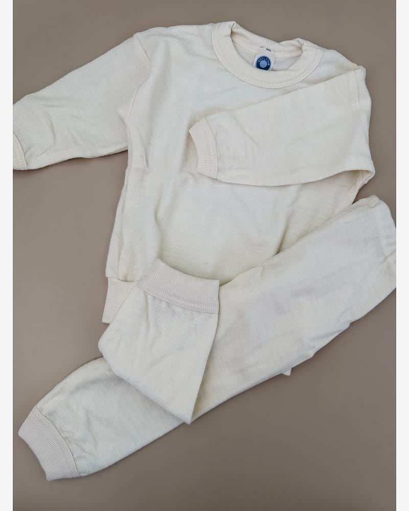 Pysjamas / Kosedress i Ullfrotte - Trøye og Bukse