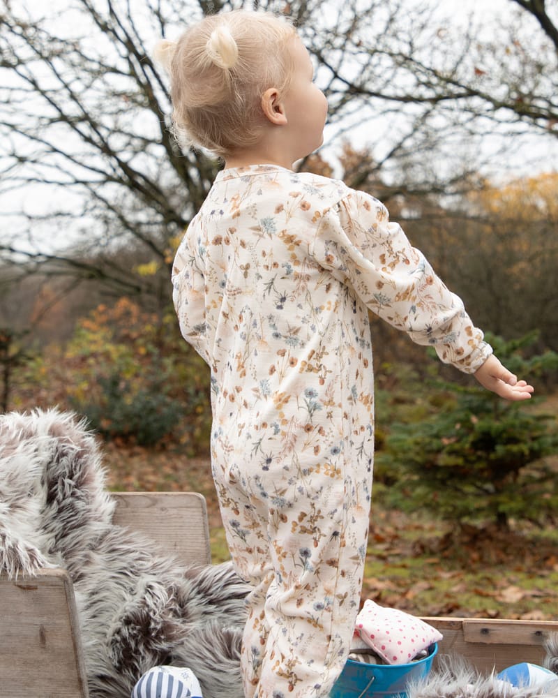 Ullpysj Heldress M/ glidelås og trylleføtter - 100% Merino | Basic