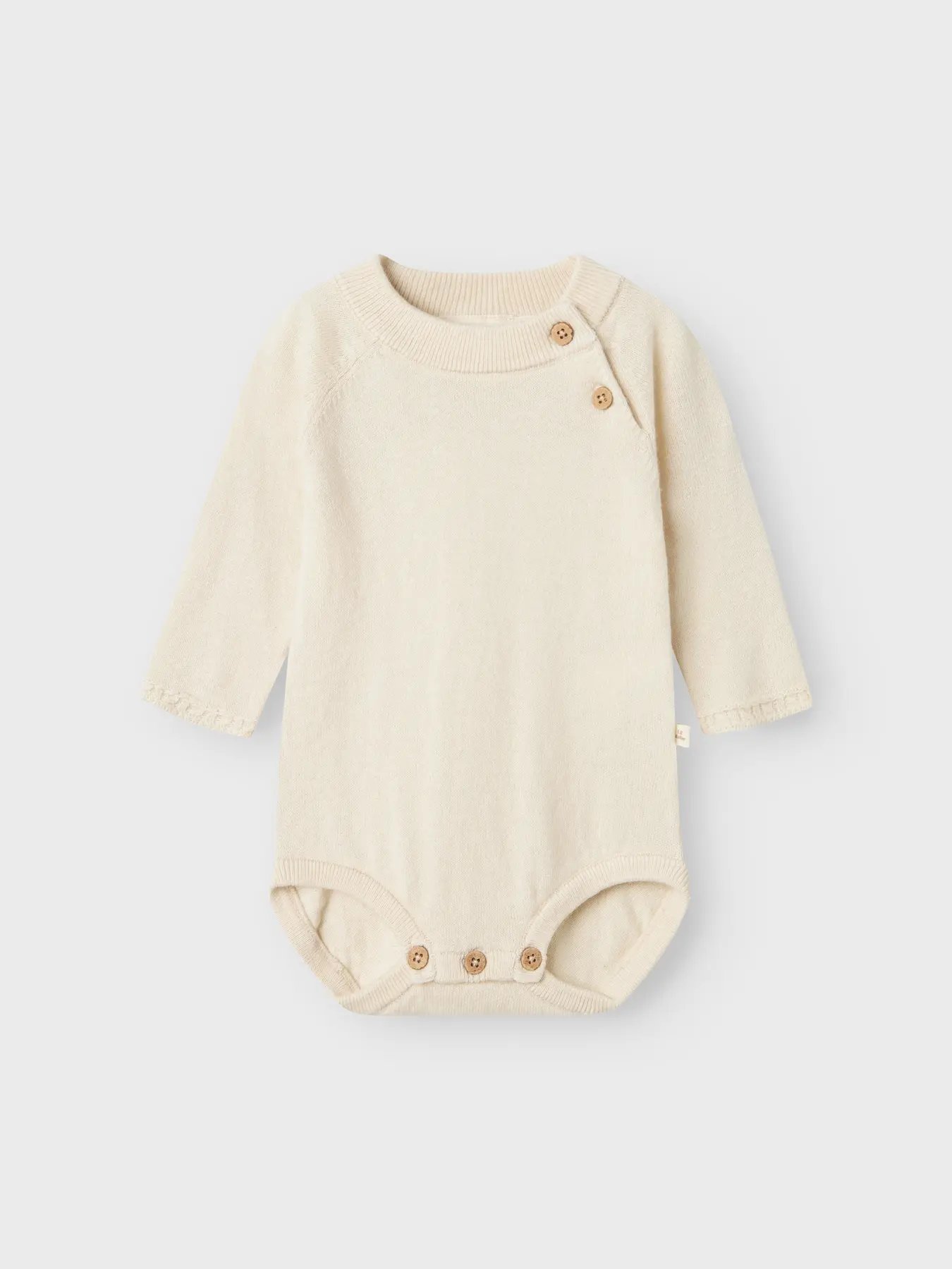 Genser i Ull Baby / Romper – 50% Merino, Ecru - Turtledove Melange