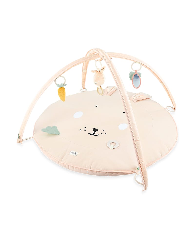 Babygym med lekematte - Øko Bomull | Activity playmat with arches