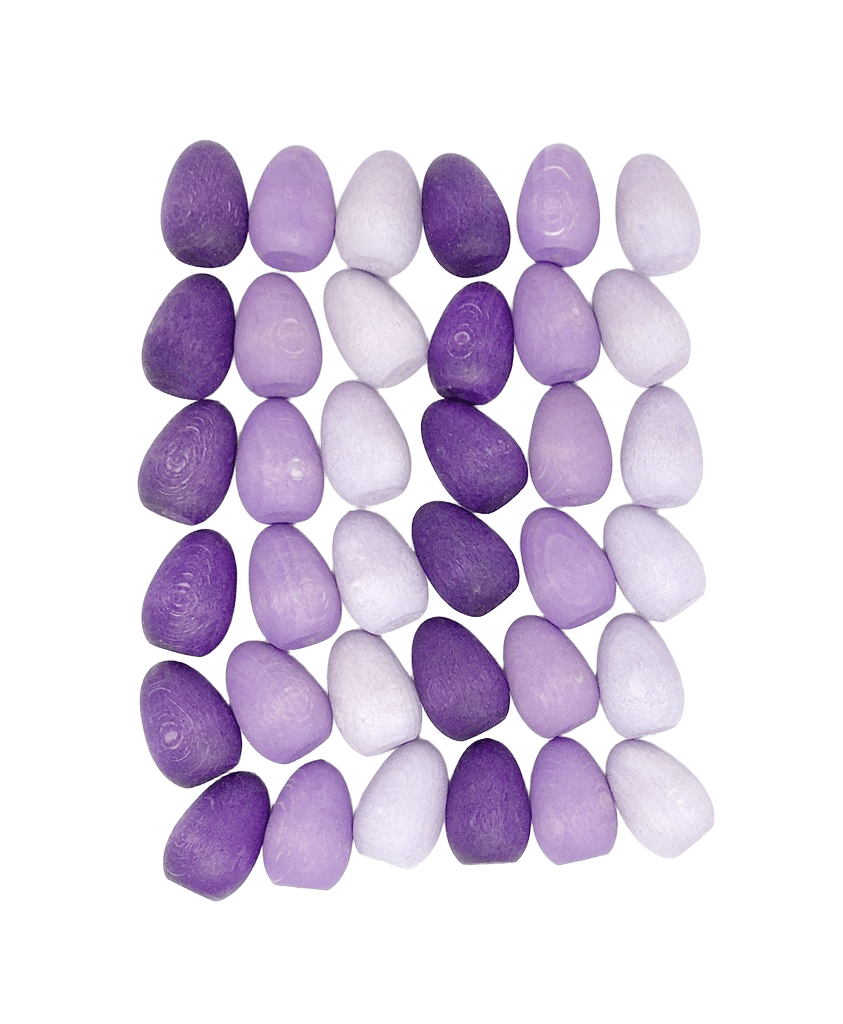 Eggfigurer til Mønsterbygging, 36stk | Mandala Egg, Lilla Mix