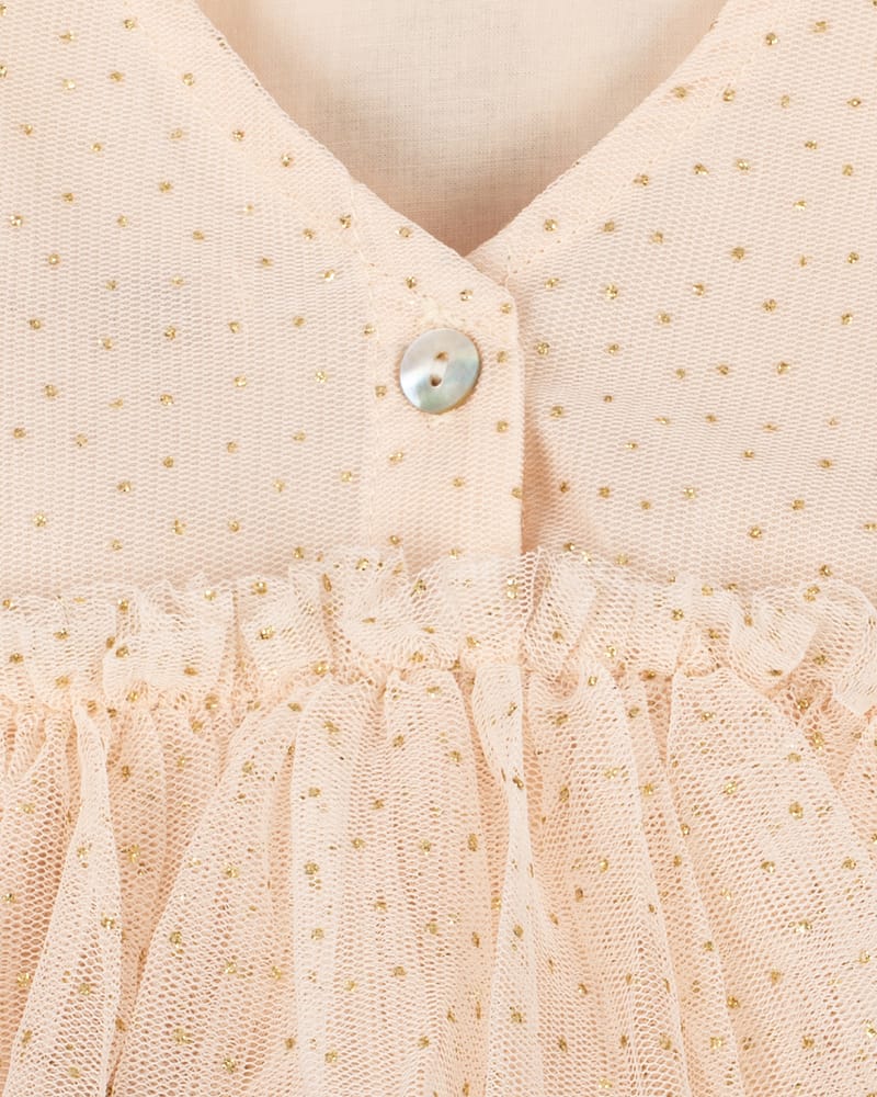 Tyllkjole m/ Glitter Paljetter | Yvonne Puff Dress