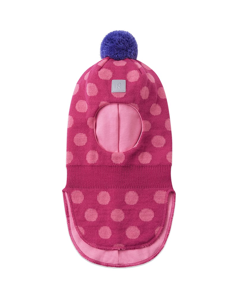 Ull Balaclava med dusk, 50% Merino - Varm vinterlue | Polkka