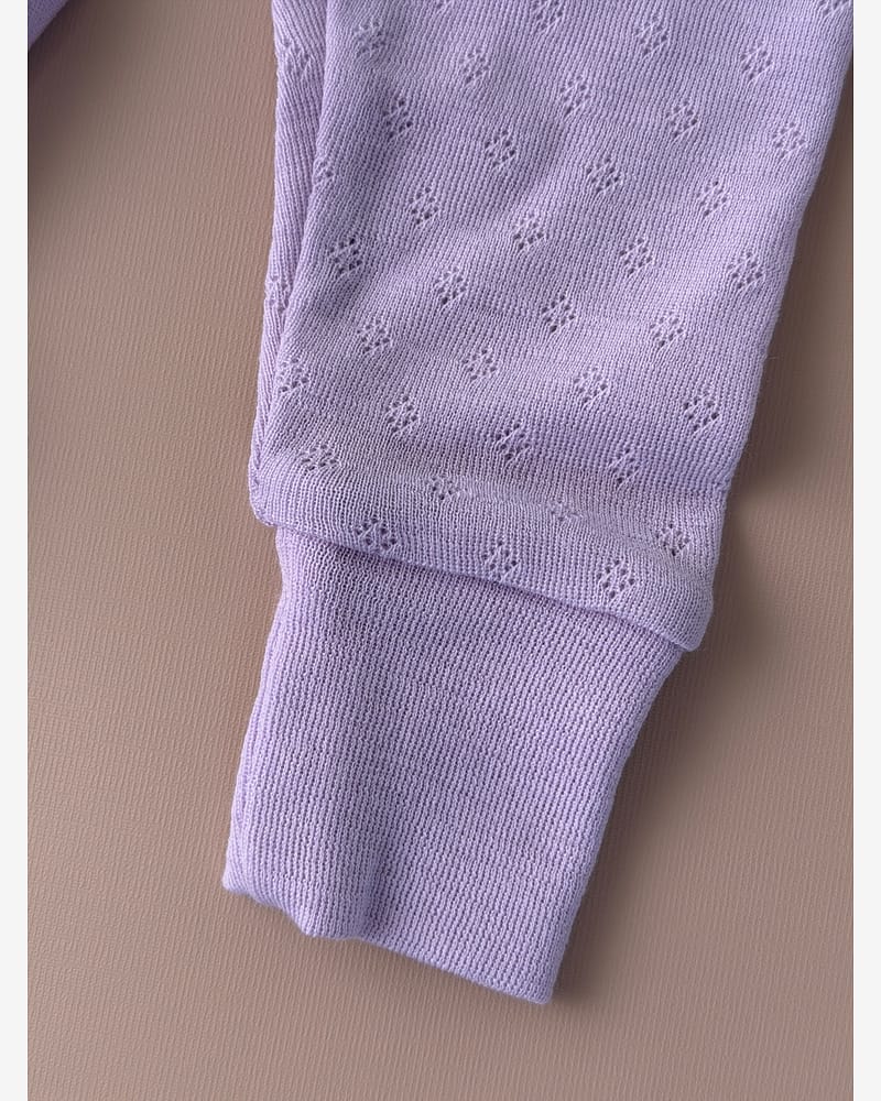 Ullbukse m/ dobbelt liv - 100% Merino, Pointelle | Ullongs