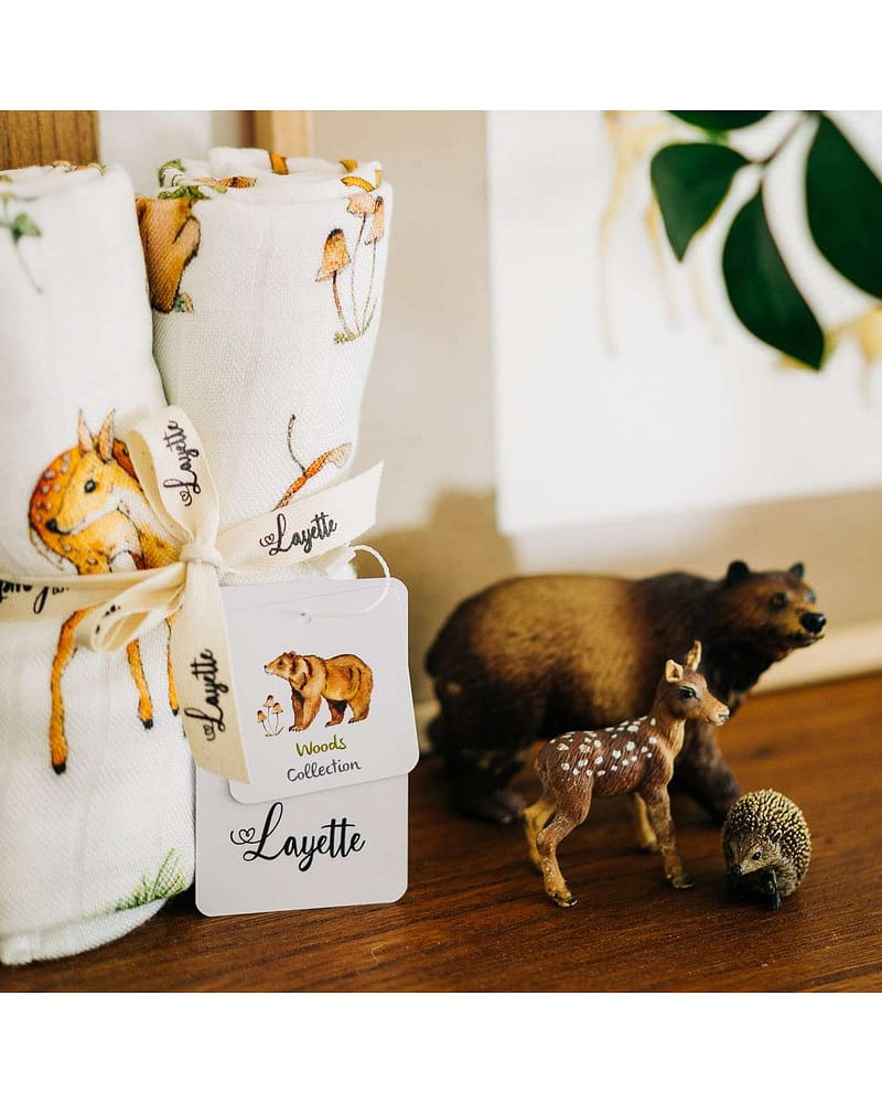 Gulpekluter 2pk - 100% Bambus - 75x75cm