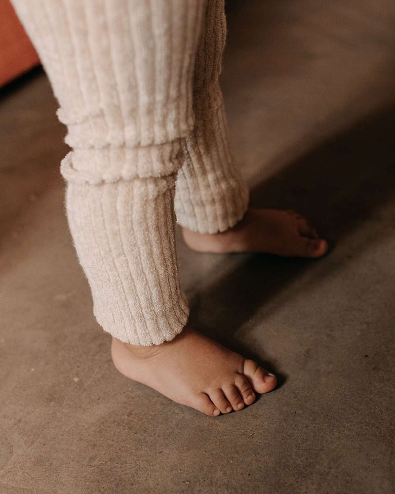 Strømpebukse Teddy Ribb - u/ fot, m/ seler | Granny Footless Tights