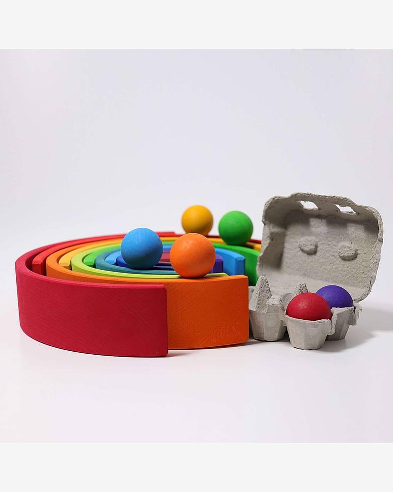 Regnbue Stor Orginal - Stableleke i Tre | Montessori Leker
