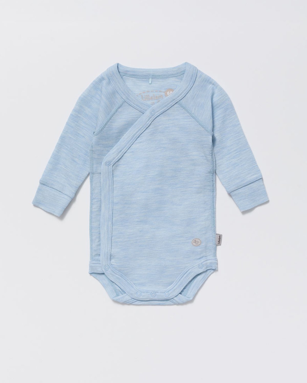 Omslagsbody Ull – 100% Merino | Ullbody Mini, Himmelblå