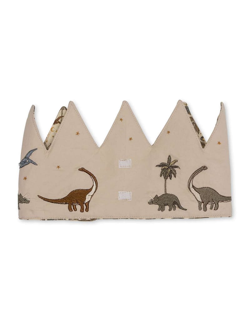 Bursdagskrone Barn 1-9år - Økologisk & Resirkulert | Fabric Birthday Crown