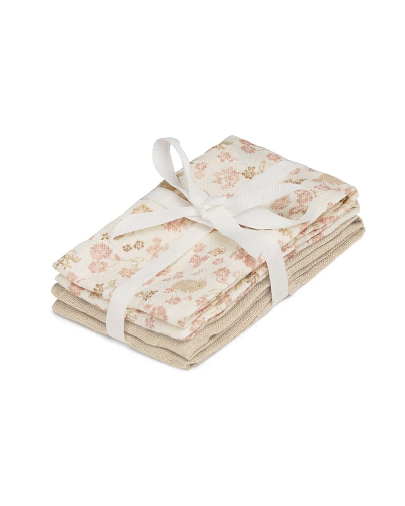 Vaskekluter Musselin 4pk - Økologisk | Gasskluter 30x30