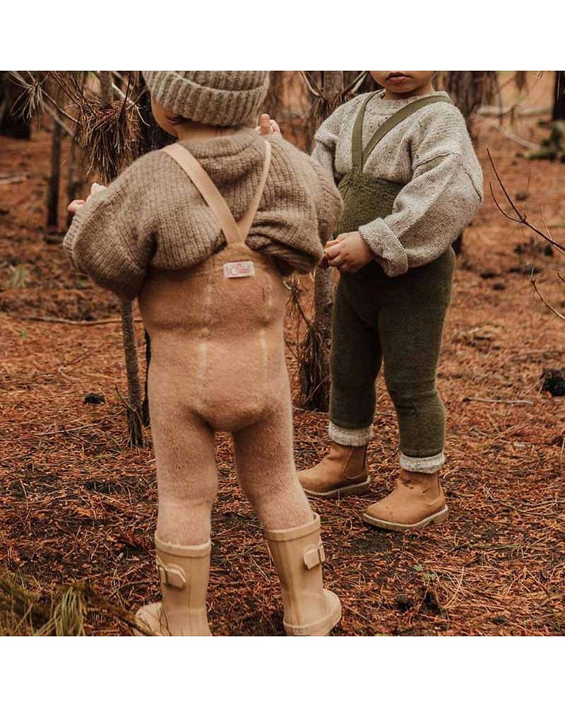 Strømpebukse Teddy m/ seler - Footed Tights - Warmy