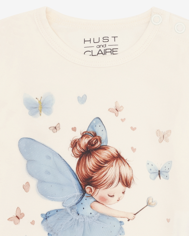 Body Baby med Print - 95% Øko Bomull, 5% Elastan | HCBritt Baby fairy