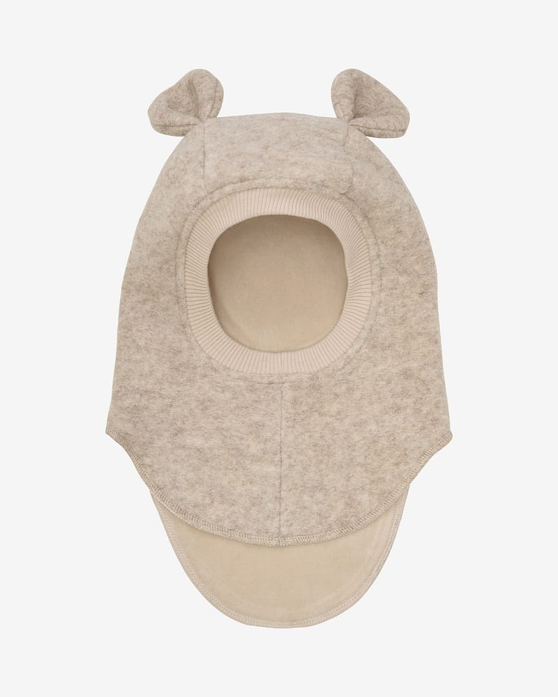 Balaclava Ull 2-lags - Bamseører, Børstet Ullfleece | Ears Wool