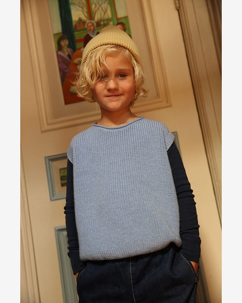 Ullvest Barn - 100% Merino, Ubehandlet Ull | Vest Harvey
