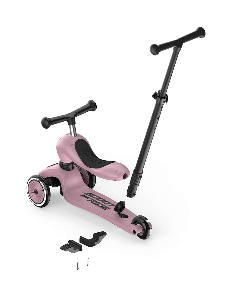 Sparkesykkel og Løpesykkel M/ Foreldrehåndtak | Scoot and Ride Highwaykick 1 Push & Go - NYHET