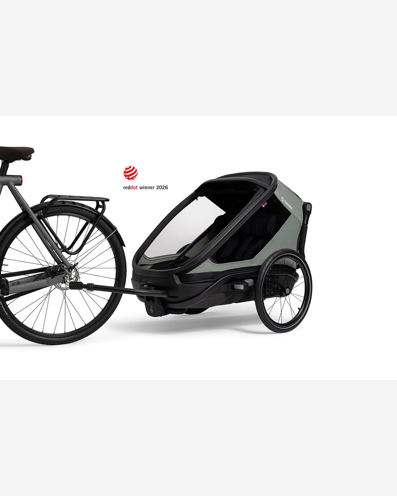 Hamax Outback Next Sykkelvogn & Barnevogn, 2-Seter | Double Bicycle Trailer