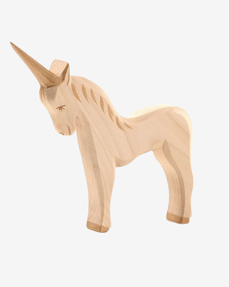 Enhjørning Trefigur - Håndlaget Dukketeater Dukker | Unicorn