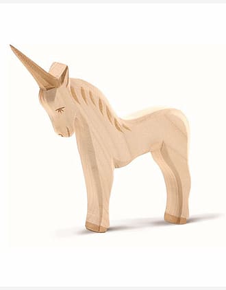 Enhjørning Trefigur - Håndlaget Dukketeater Dukker | Unicorn
