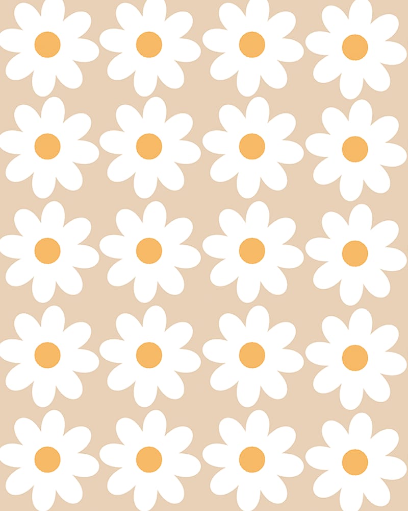 Wallstickers Blomster 50stk - ØKO Veggklistremerker Barnerom