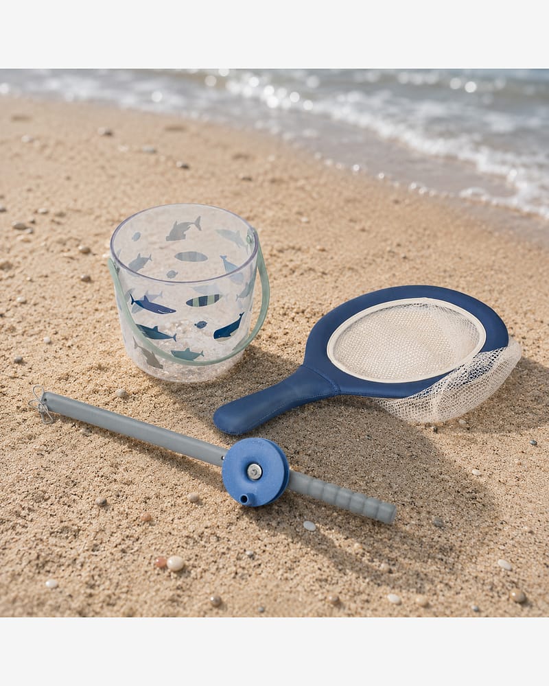 Krabbefiske Sett Barn - Fiskestang, Bøtte, Nett | Cora Crab Fishing Set w Net