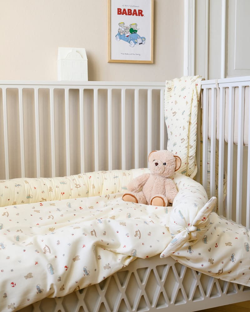 Sengetøy Barn 100x140 - Sateng, Øko Bomull | Bedding Junior