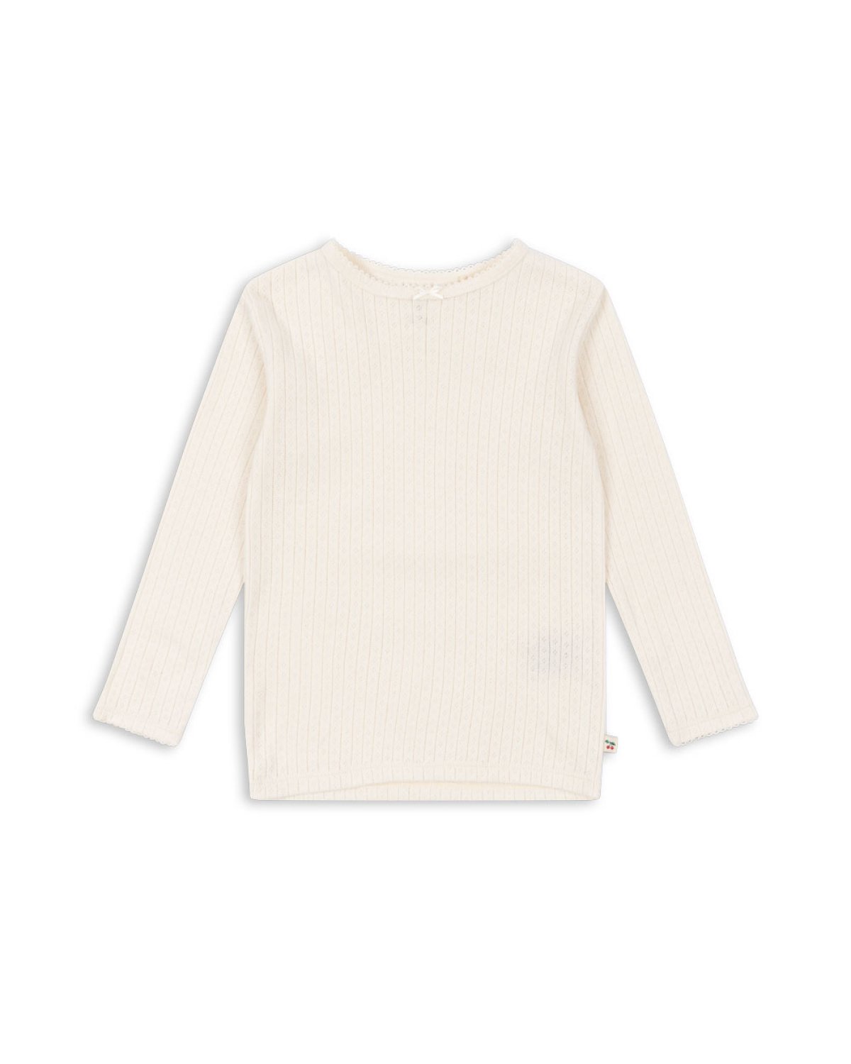 Trøye Langermet -100% Øko Bomull, Hvit - Antique White