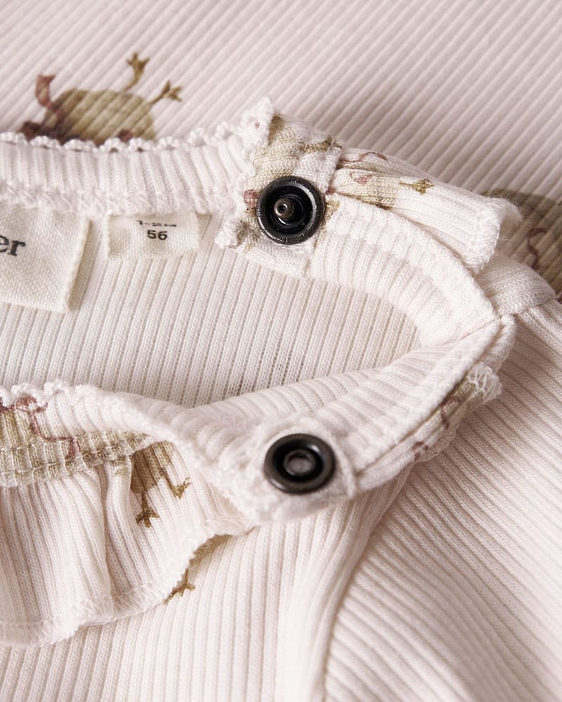 Body Langermet M/ Blondekrage - Øko Bomull | LAVO LOA LS SLIM BODY LIL