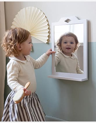 Vegghengt Speil m/ Hylle - 33x45cm - Øko FSC | Luca Mirror