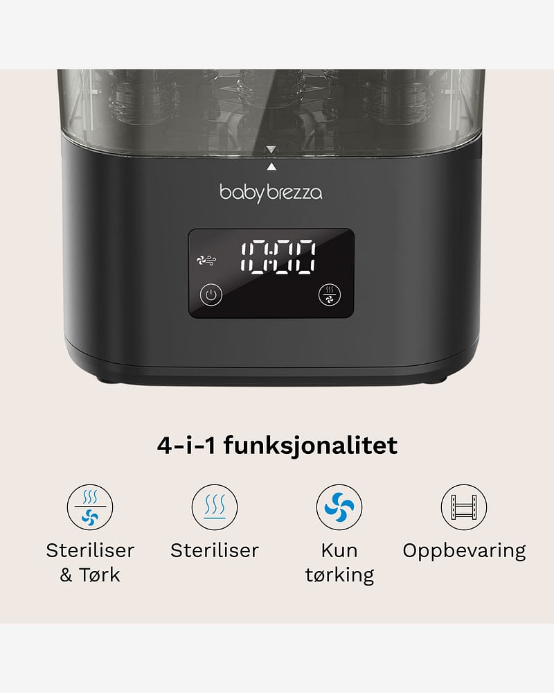 Baby Brezza SuperQuick Sterilizer Dryer | Sterilisator med Tørk på 10 min