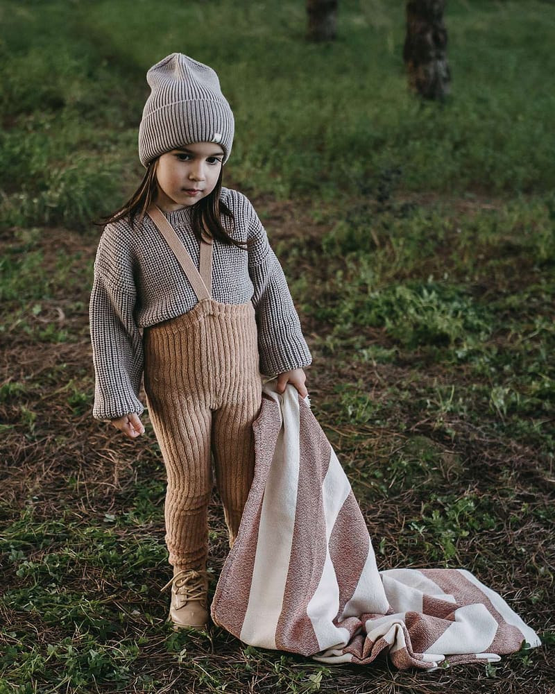 Strømpebukse Teddy Ribb - u/ fot, m/ seler | Granny Footless Tights