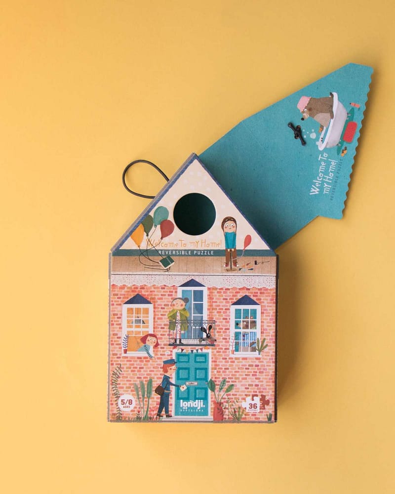 Puslespill 2i1 - Reversibelt Puslespill Barn 5år+ | Welcome to my Home!