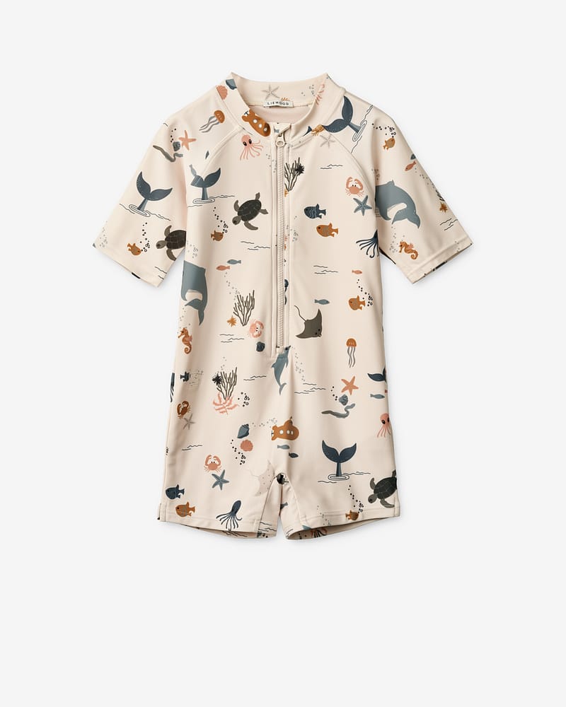 Badedrakt, T-skjorte ermer - UV drakt UPF40+ | Max Printed Shortsleeve Swim Jumpsuit