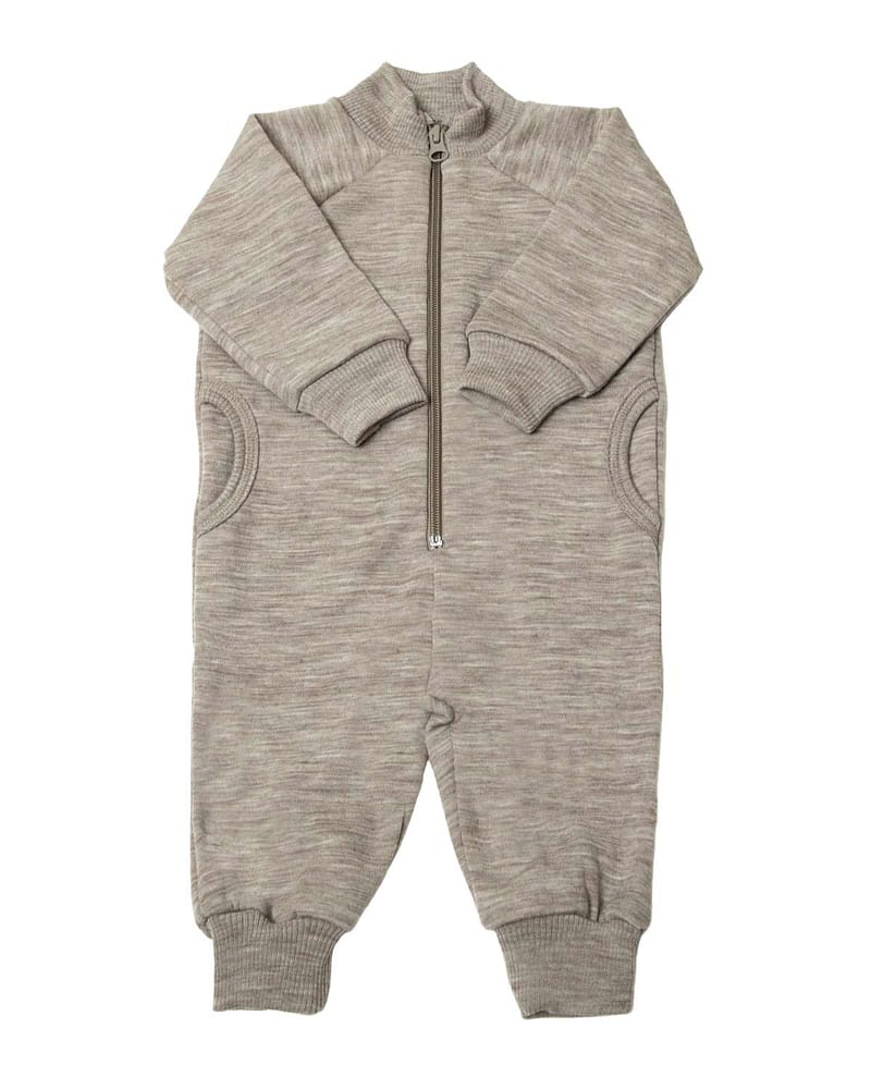 Ulldress - Jumpsuit m/ Glidelås - Mellomtykk 100% Merino