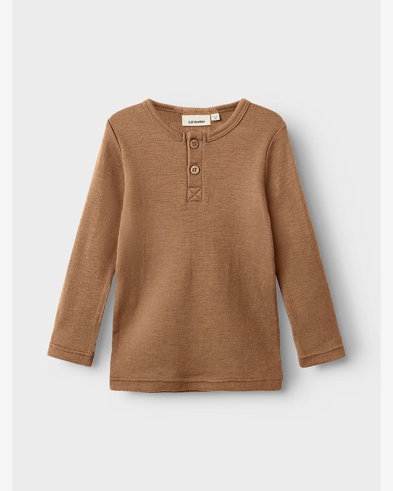 Ulltrøye Langermet Barn - 100% Merino | Noel Neb Wool LS Slim Top