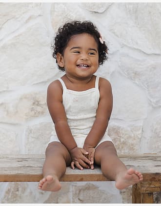 Topp & Shorts Sett - Øko Bomull, Pointelle | Tank + Shortie Set