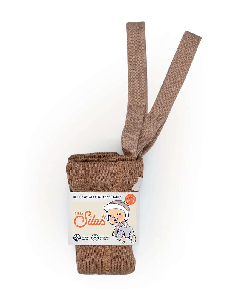 Ullstrømpebukse u/ føtter m/ sele | Wooly Footless Tights