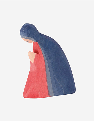 Trefigur Maria - Håndlaget | Julekrybbe Figur