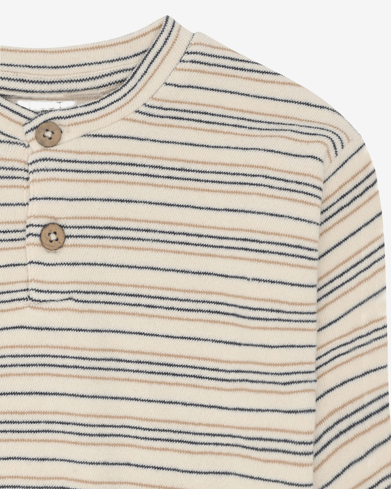 Genser Baby - Terrystoff i Øko Bomull | HCSigurt Fine striped knit