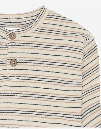 Genser Baby - Terrystoff i Øko Bomull | HCSigurt Fine striped knit