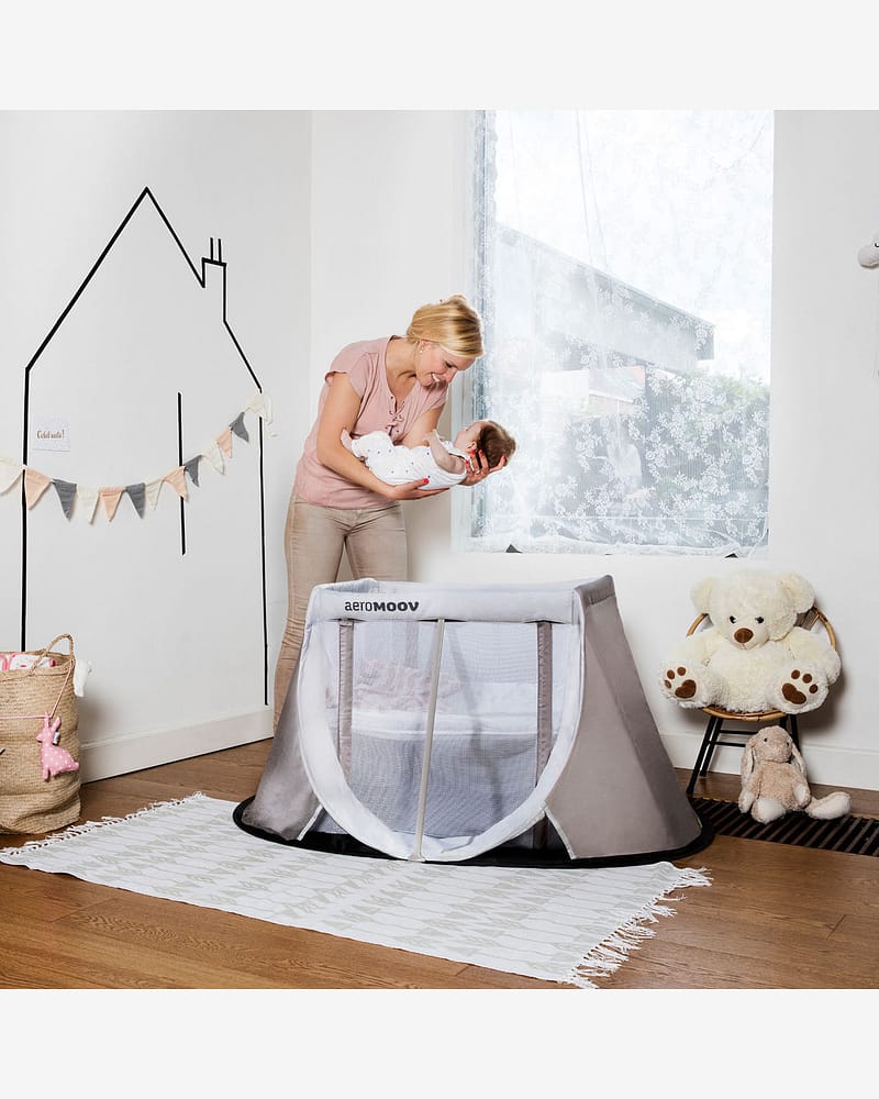 Reiseseng Baby 0-3år - m/ Madrass, Reisebag | Instant Pop-Up Travel Cot, Best i Test 2026