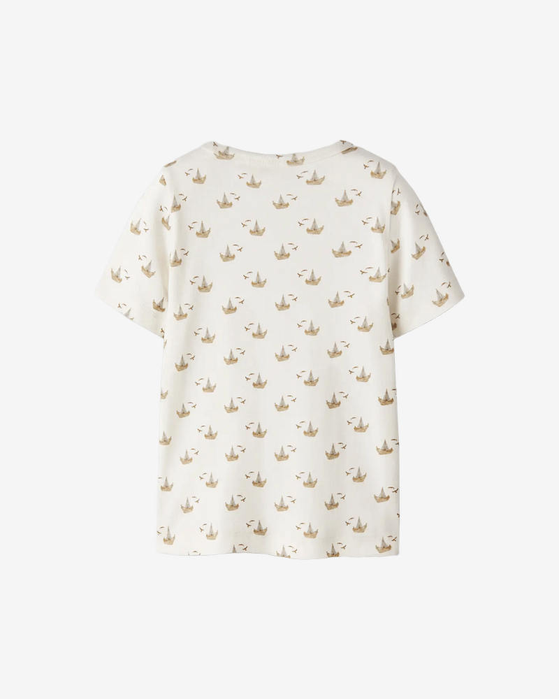 T-Skjorte Barn - Øko TENCEL | NMNGEO ANC SS SLIM TOP LIL