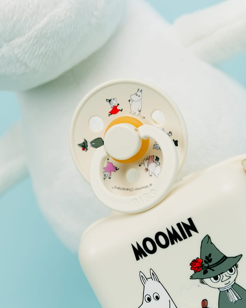 BIBS x Moomin Smokk 2pk – Rund, Naturgummi
