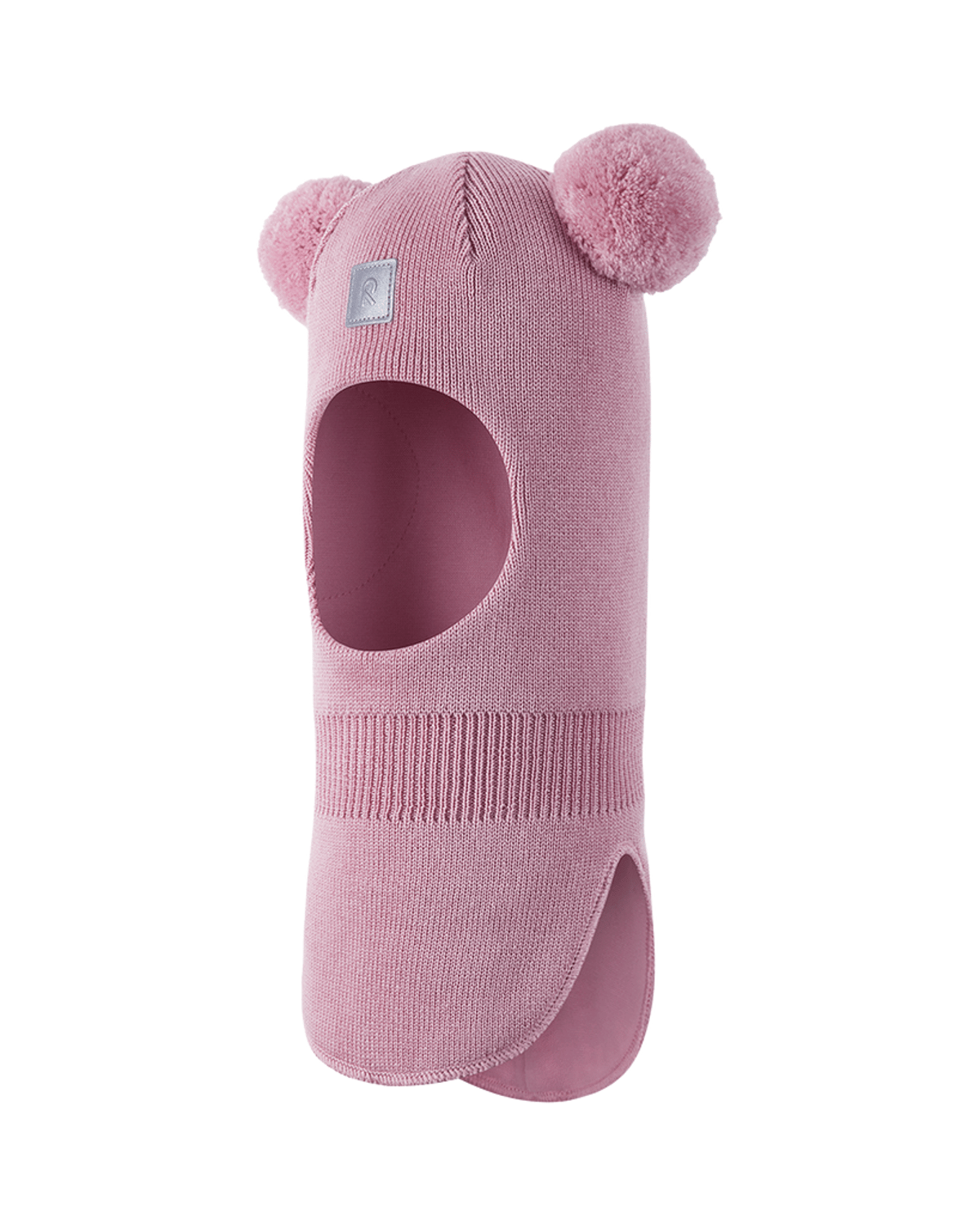 Ull Balaclava med vindstopper, 100% Merino – Varm vinterlue | Vekkuli, Rosa - grey pink